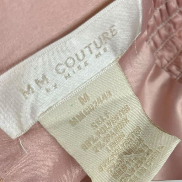 MM Couture Blush Beaded Waist Strapless Dress Size M, NWOT - Picture 7 of 7